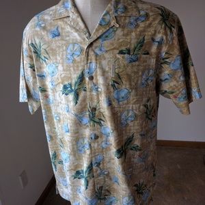 Columbia River Lodge Men's Hawaiian Shirt Martini